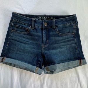 American Eagle 3 inch Dark Wash Jeans Shorts